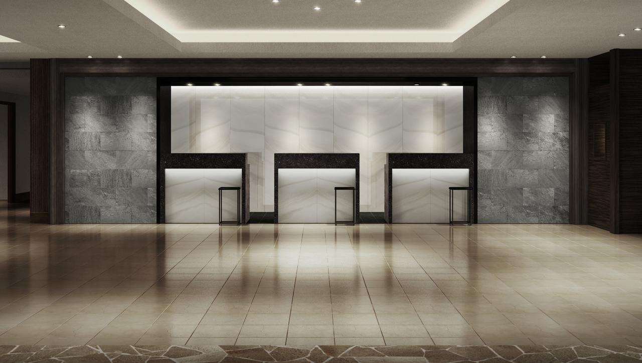 Nanki-Shirahama Marriott Hotel Exterior photo 3D rendering of a lobby